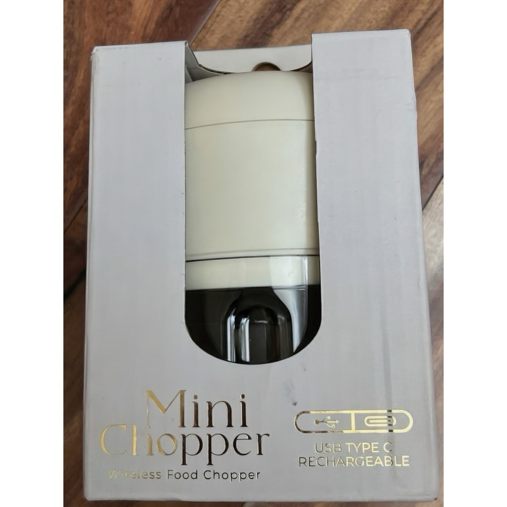 CWC Mini Food Processor Food Chopper -Rechargeable , Wireless, Creme‎ - Picture 5 of 5